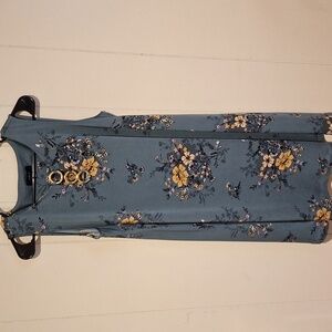 Violet b. Floral Print Midi Sleeveless Dress